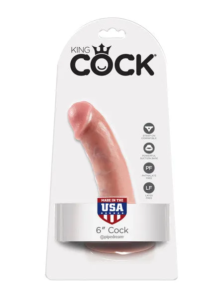 Pipedream Products Dildos King Cock 6 in Cock Flesh