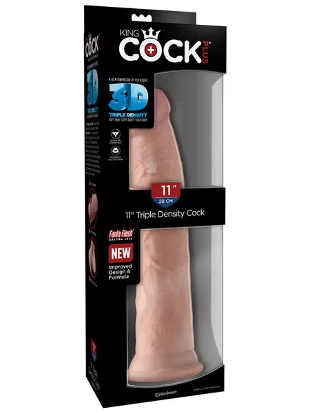 Pipedream Products Dildos King Cock Plus 11 inTriple Density Cock
