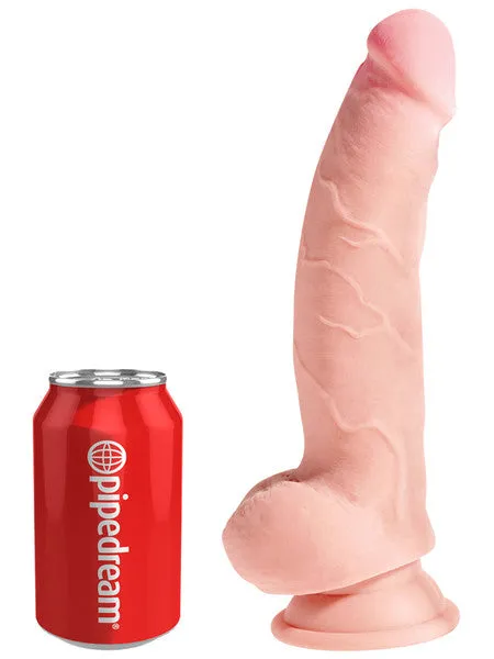 Pipedream Products Dildos King Cock Plus 8 inTriple Density Fat Cock with Balls
