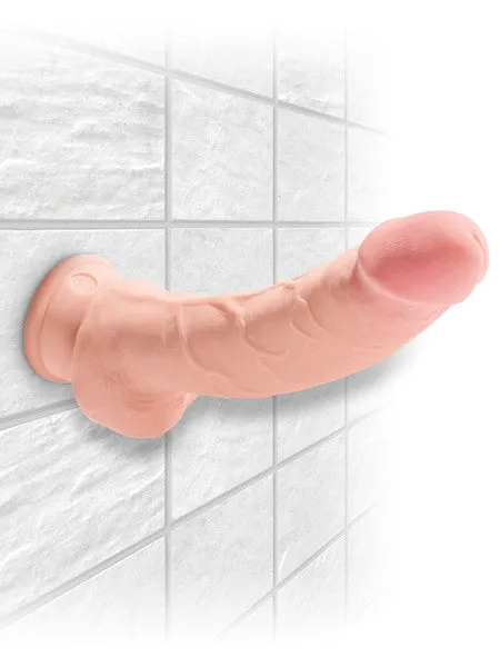 Pipedream Products Dildos King Cock Plus 8 inTriple Density Fat Cock with Balls