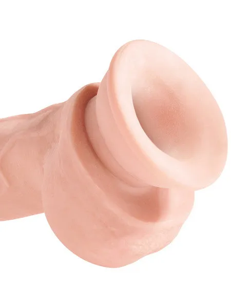 Pipedream Products Dildos King Cock Plus 8 inTriple Density Fat Cock with Balls