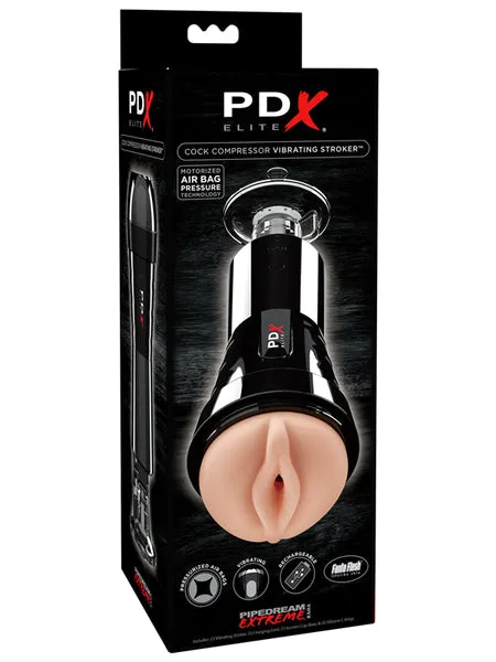 Pipedream Products PDX ELITE Cock Compressor Vibrating Stroker Male Sex Toys
