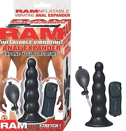 Ram Inflatable Vibrating Anal Expander Black Nasstoys Anal