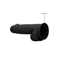Real Rock Dildos Silicone Dual Density Dildo With Balls 85 Inch