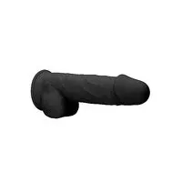 Real Rock Dildos Silicone Dual Density Dildo With Balls 85 Inch