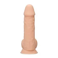 Real Rock Dildos Silicone Dual Density Dildo With Balls 85 Inch