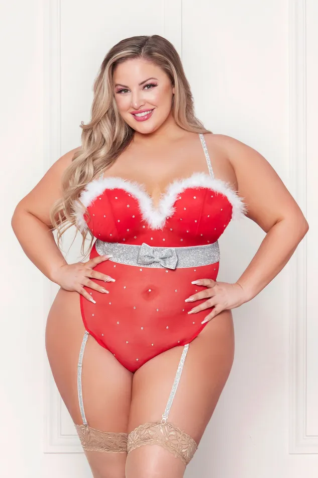 Rhinestone Studded Mesh Teddy With Marabou Trim XLarge Red Seven Til Midnight Male Sex Toys Rhinestone Studded Mesh Teddy With Marabou Trim XLarge Red Seven Til Midnight Male Sex Toys