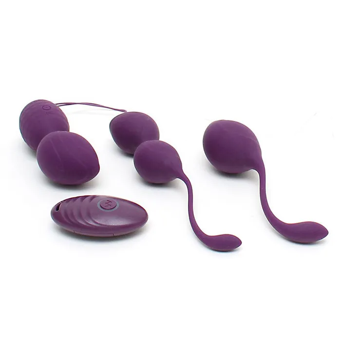 Rimba Female Sex Toys Rimini Vibrating Kegel Ball Set With Remote Control Rimba Female Sex Toys Rimini Vibrating Kegel Ball Set With Remote Control