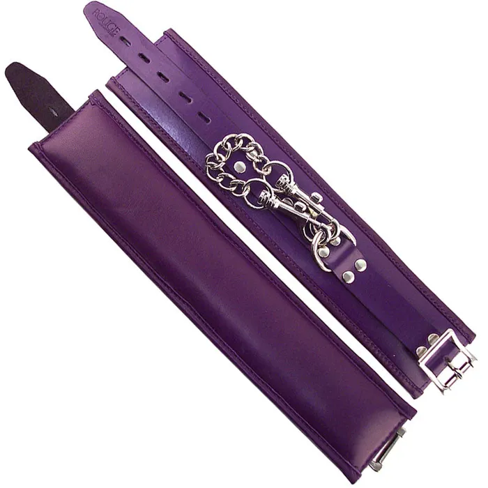 Rouge Garments Ankle Cuffs Padded Purple Rouge Garments Vibrators