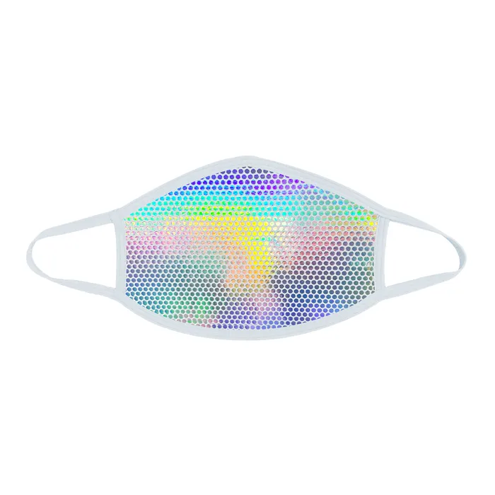 Sale Female Sex Toys Liquid Party Pure Holographic White Dust Mask With Silver Trim