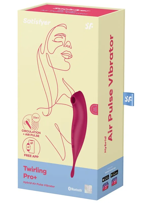 Satisfyer Twirling Pro plus Connect App Dark Red Satisfyer Vibrators Satisfyer Twirling Pro plus Connect App Dark Red Satisfyer Vibrators