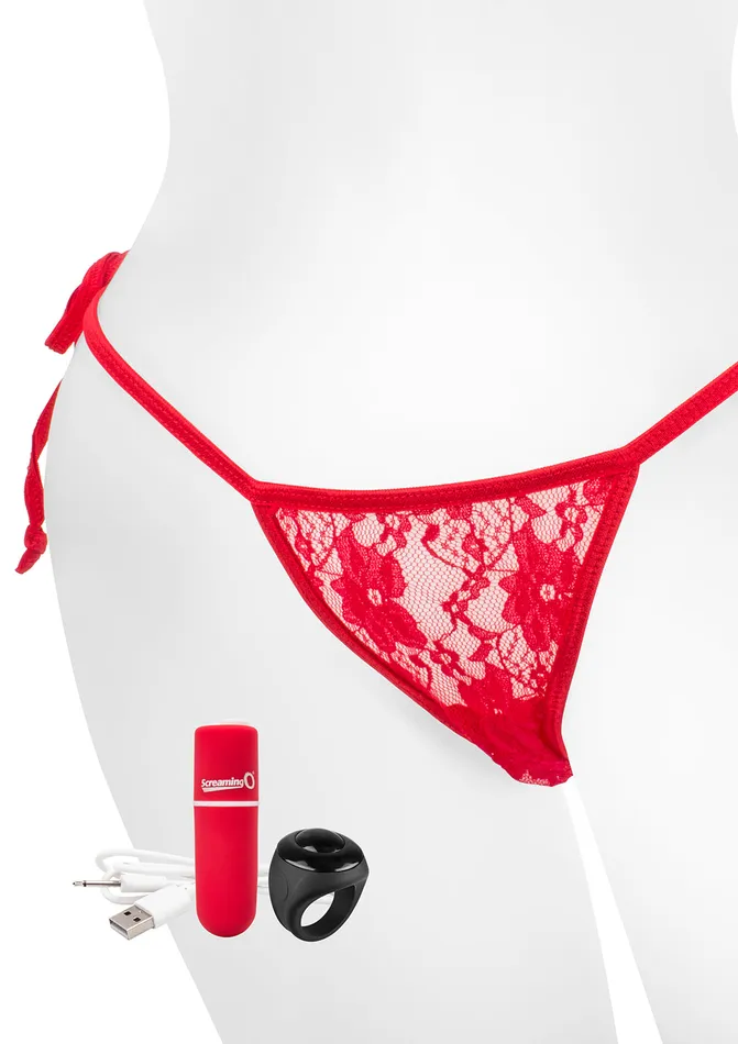 Screaming O Female Sex Toys My Secret Charged Remote Control Panty Vibe Red Screaming O Female Sex Toys My Secret Charged Remote Control Panty Vibe Red