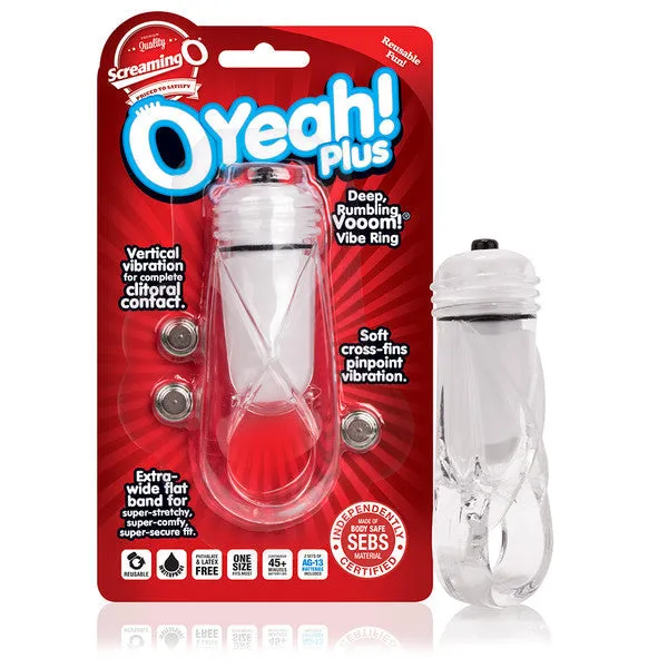 Screaming O Male Sex Toys Oyeah Plus Ring Clear Single