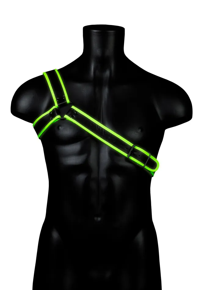 Shots Ouch Female Sex Toys Gladiator Harness Largexlarge Glow in the Dark