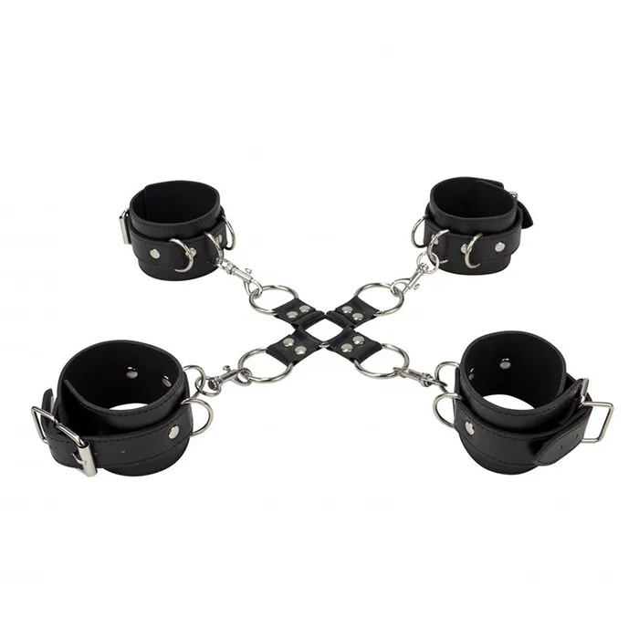 Shots Toys Dildos Shots Ouch Leather Hand And Leg Cuffs