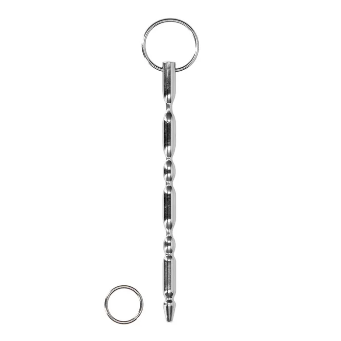Shots Toys Male Sex Toys Ouch Urethral Sounding Steel Dilator With Ring