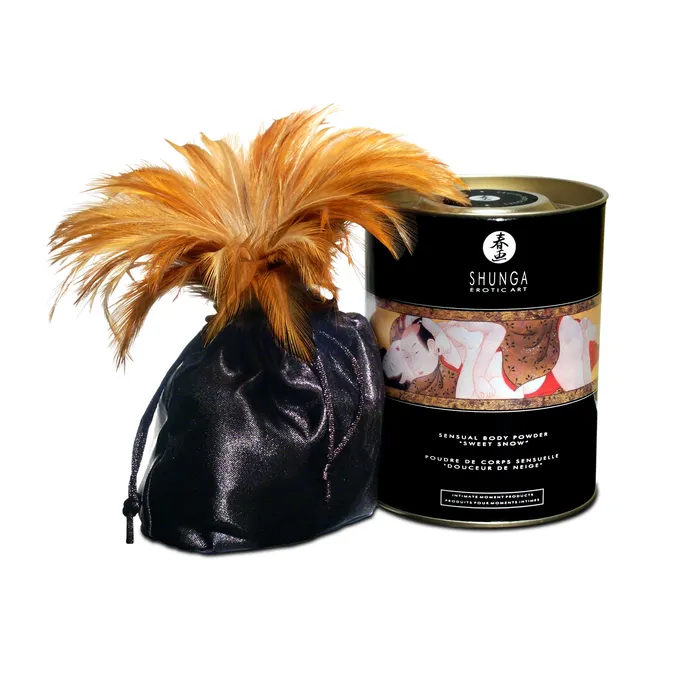 Shunga Sweet Snow Body Powder Raspberry Feeling 8 Oz Vibrators