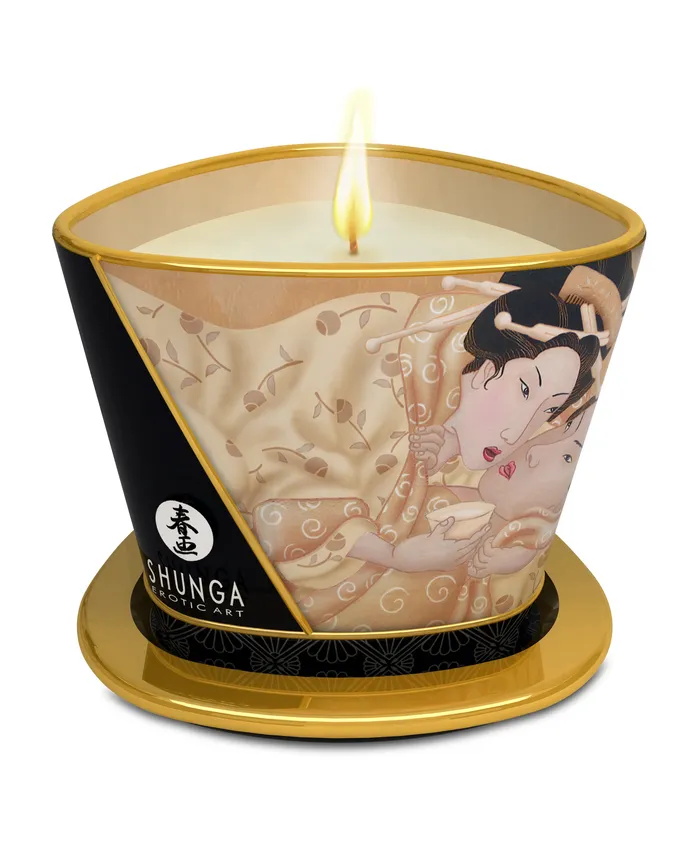 Shunga Vibrators Massage Candle Desire Vanilla Fetish 57 Oz