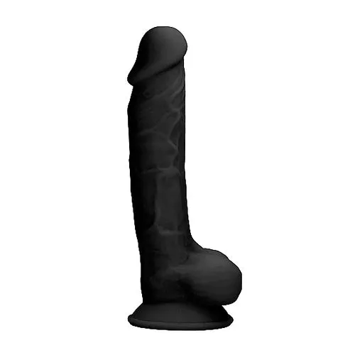 Silicone Dual Density Dildo With Balls 7 Inch Real Rock Dildos