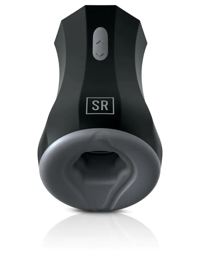 Sir Richards Male Sex Toys Silicone Twin Turbo Stroker Black