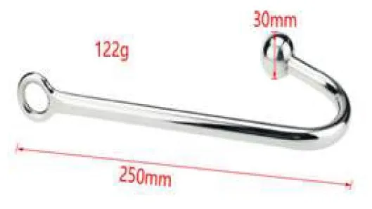 Stim U Metal Anal Hook 25 cm Stim U Male Sex Toys