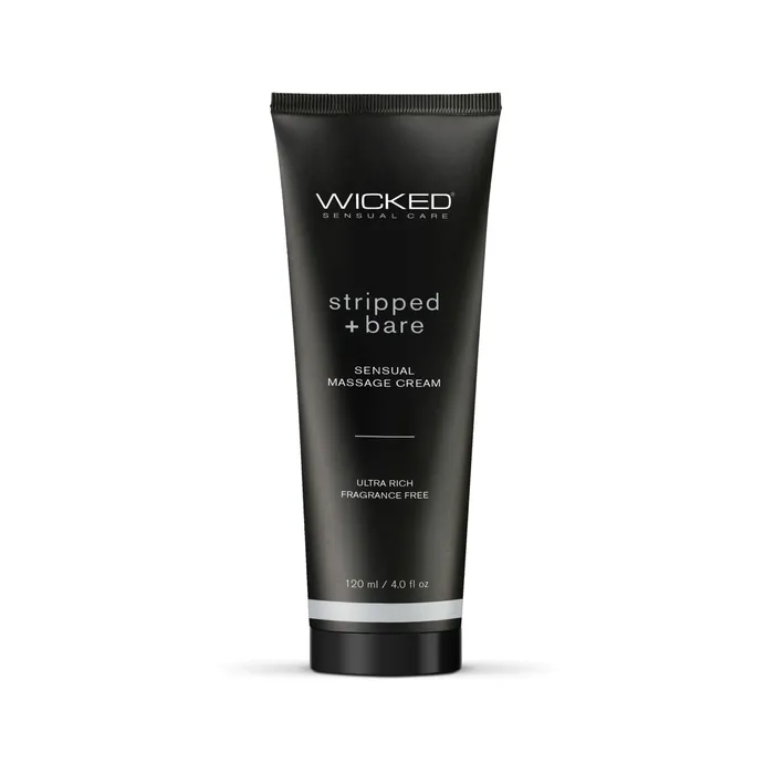 Stripped and Bare Unscented Sensual Massage Cream 4 Oz Wicked Sensual Care Couples Stripped and Bare Unscented Sensual Massage Cream 4 Oz Wicked Sensual Care Couples