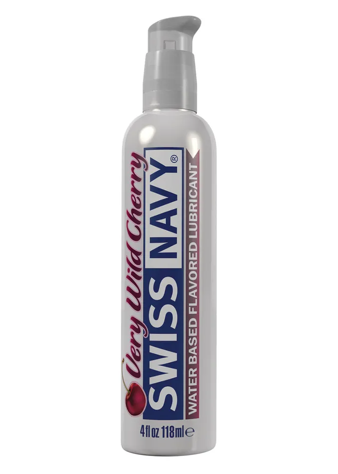 Swiss Navy Flavors Water Based Lubricant Very Wild Cherry 4 Fl Oz MD Science Lab Lubricants