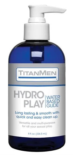 Titanmen Hydro Play Water Based Glide Bulk 8 Fl Oz Doc Johnson Couples