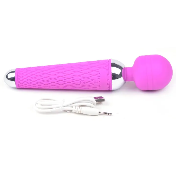 Various Toy Brands Vibrators 10 Speed Purple Rechargeable Magic Wand Various Toy Brands Vibrators 10 Speed Purple Rechargeable Magic Wand