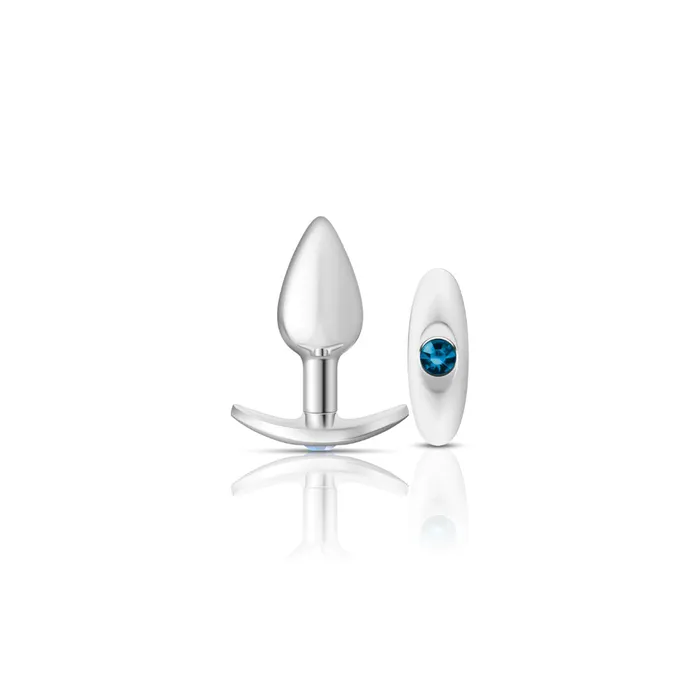 Viben Anal Cheeky CharmsSilver Metal Butt Plug Kit Clearteal