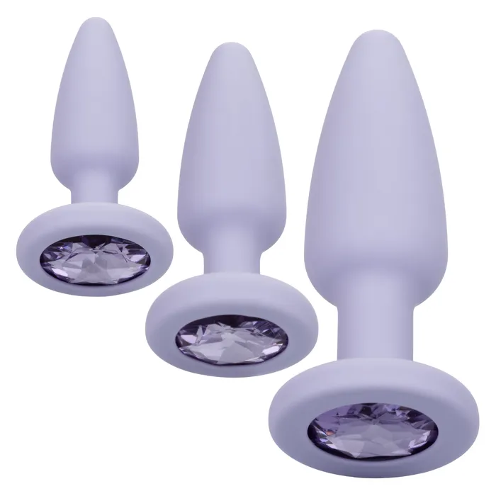 Vibrators CalExotics First Time Crystal Booty Kit Purple
