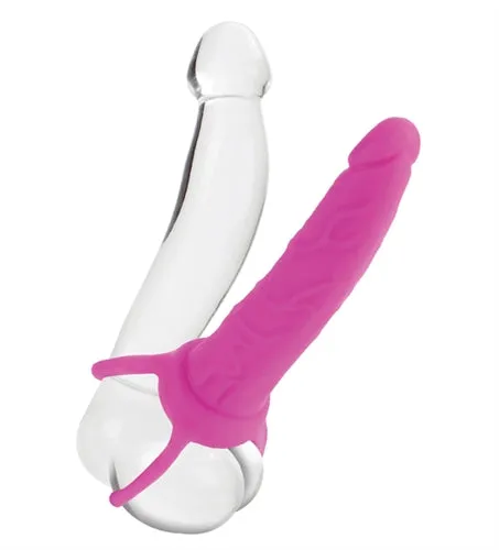 Vibrators CalExotics Silicone Love Rider Dual Penetrator Pink