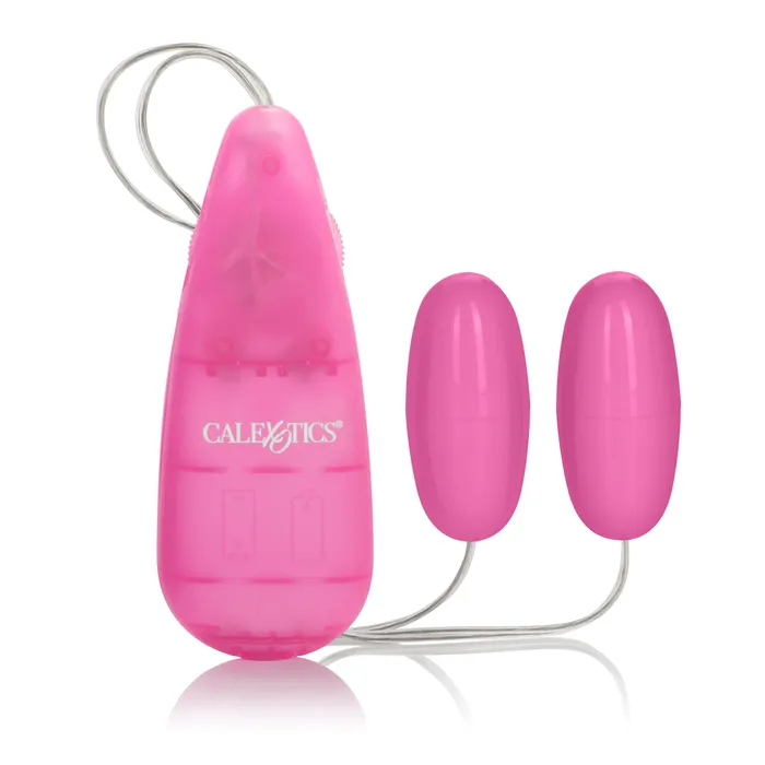 Vibrators Pocket Exotics Vibrating Double Pink Passion Bullets Pink CalExotics