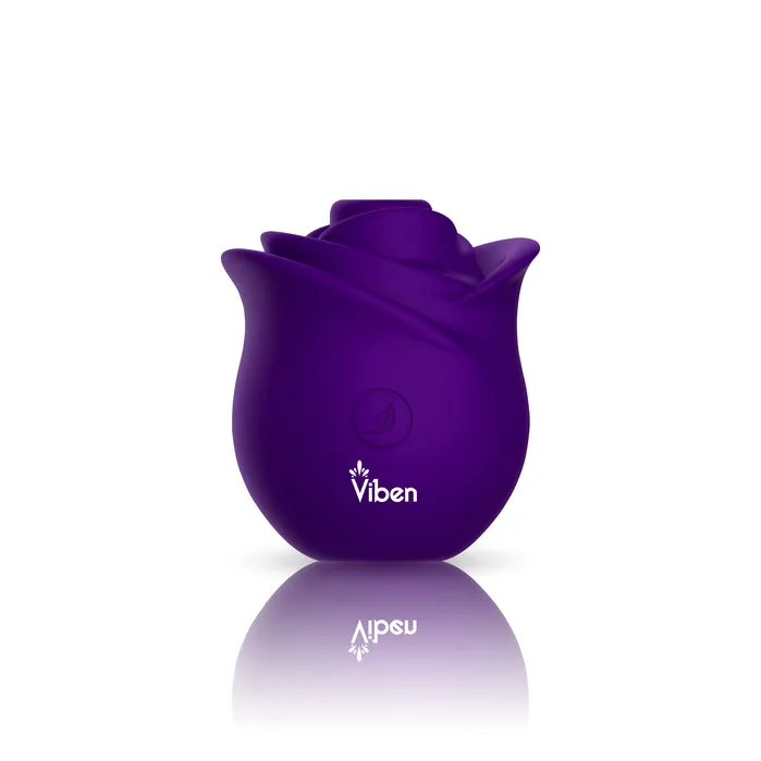 Vibrators Viben Zen Rose Violet Handheld Rose Clitoral and Nipple Stimulator