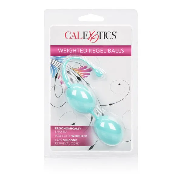 Weighted Kegel Balls Teal CalExotics Female Sex Toys Weighted Kegel Balls Teal CalExotics Female Sex Toys