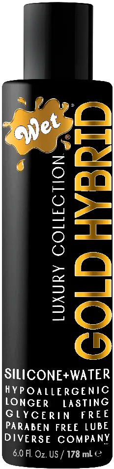 Wet Anal Wet Gold Hybrid Water Silicone Blend 6 Fl Oz