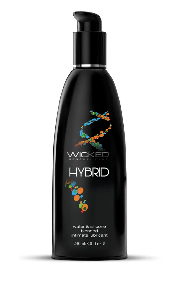 Wicked Sensual Care Lubricants Hybrid Water and Silicone Blended Lubricant 8 Fl Oz Wicked Sensual Care Lubricants Hybrid Water and Silicone Blended Lubricant 8 Fl Oz