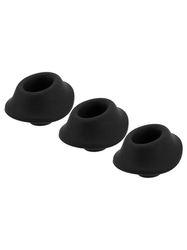 Womanizer Anal Womanizer PremiumClassic Silicone Heads 3 Pack Black Small