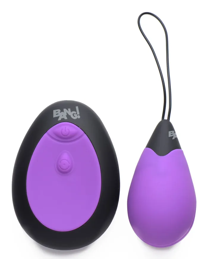 XR Brands Bang Vibrators Bang 10x Silicone Vibrating Egg Purple