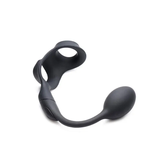 XR Brands Male Sex Toys Alpha Pro 10X P Bomb Cock and Ball Ring With Anal Plug XR Brands Male Sex Toys Alpha Pro 10X P Bomb Cock and Ball Ring With Anal Plug