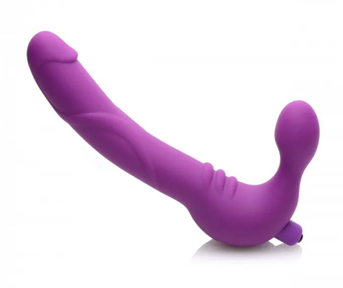 XR Brands Strap U Female Sex Toys Royal Revolver Vibrating Strapless Strap on Dildo Purple XR Brands Strap U Female Sex Toys Royal Revolver Vibrating Strapless Strap on Dildo Purple