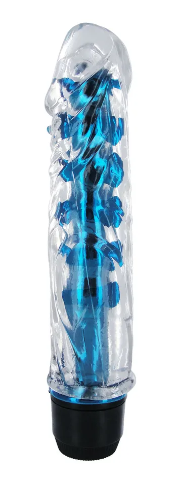 XR Brands Trinity Vibes Vibrators Shimmer Core Metallic Vibe Blue