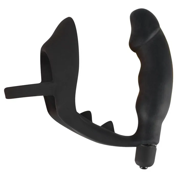 You2Toys Black Velvets Cock Ring And Vibrating Anal Plug Male Sex Toys