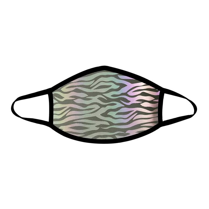 Zebra Multi Reflective Face Mask With Black Trim Holiday Blowout Sale Anal
